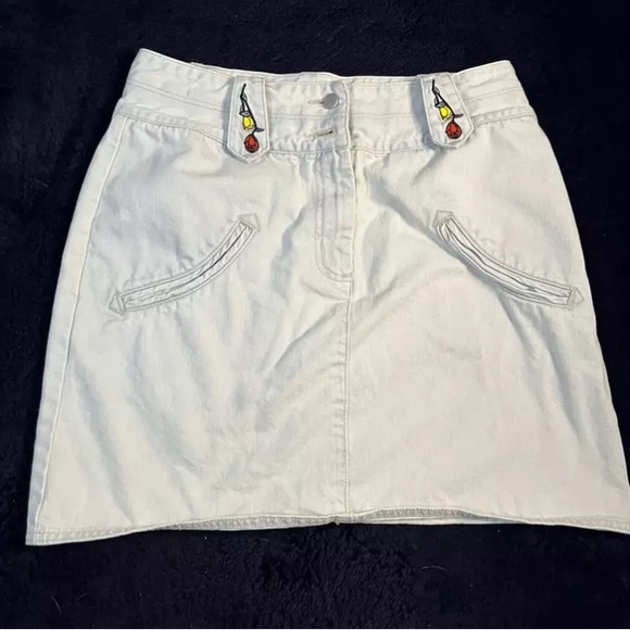 Rachel Antonoff Light Blue Denim Jean Skirt - Picture 3 of 3